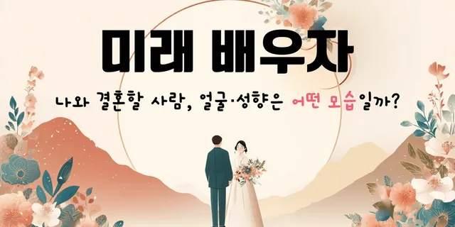 미래 배우자 — 나와 결혼할 사람, 얼굴·성향은 어떤 모습일까?
